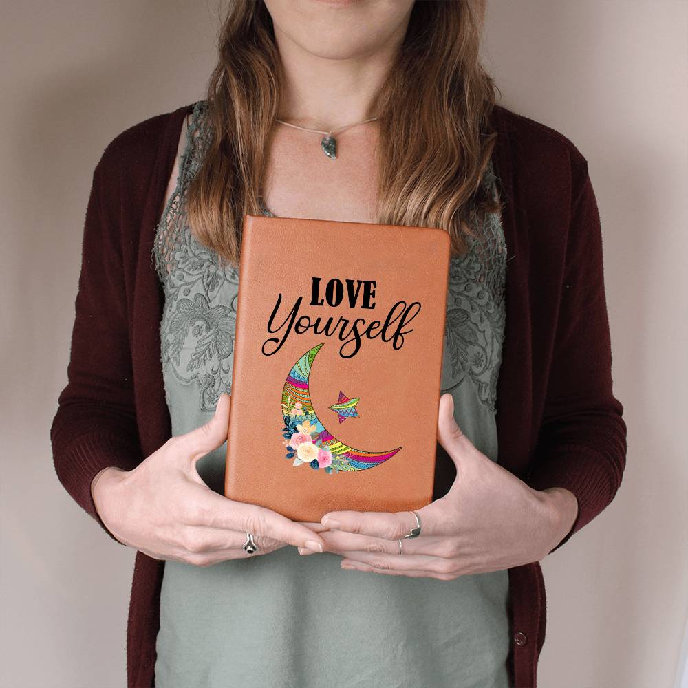 Graphic Leather Journal - Love Yourself - The Shoppers Outlet