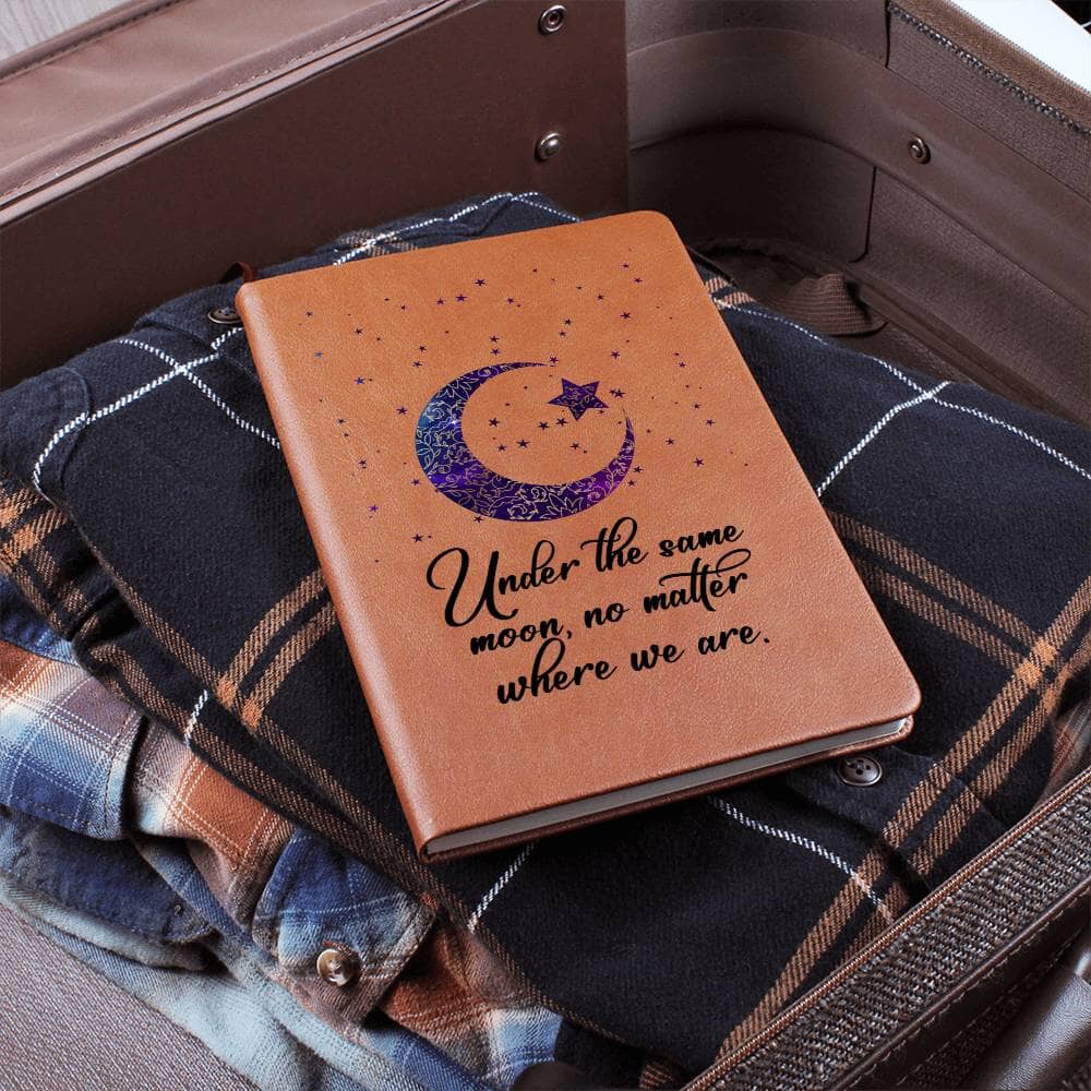 Graphic Leather Journal - Under The Same Moon - The Shoppers Outlet