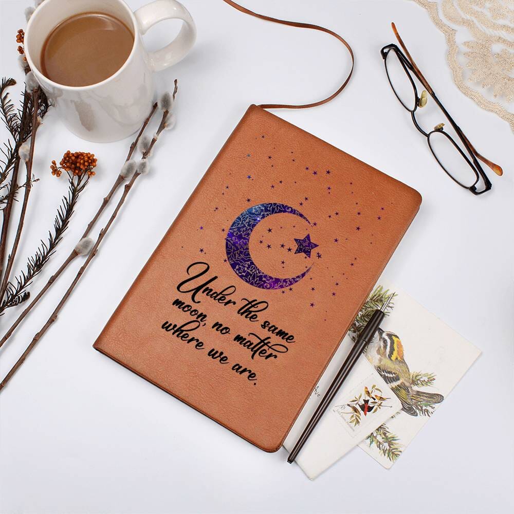 Graphic Leather Journal - Under The Same Moon - The Shoppers Outlet