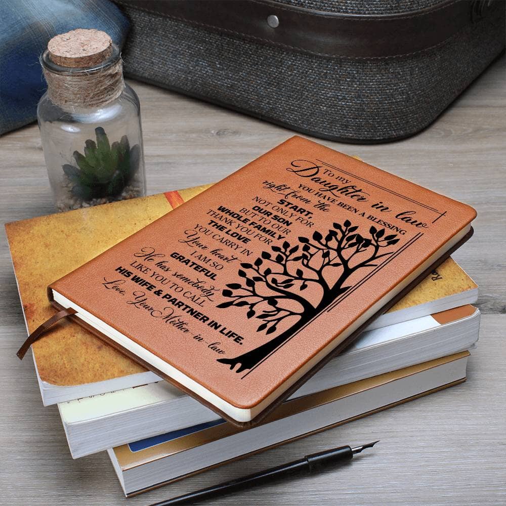 Graphic Leather Journal - To My Daughter In Law - You Have Been A Blessing - The Shoppers Outlet
