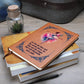 Graphic Leather Journal - Let The Ink Flow and The Words Dance - The Shoppers Outlet
