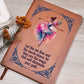 Graphic Leather Journal - Let The Ink Flow and The Words Dance - The Shoppers Outlet