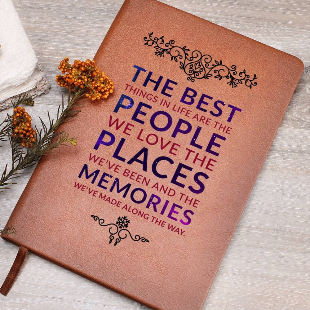 Graphic Leather Journal - The Best Things - The Shoppers Outlet