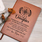 Graphic Leather Journal - Wherever Your Journey In Life May Take You - Love Mom - The Shoppers Outlet
