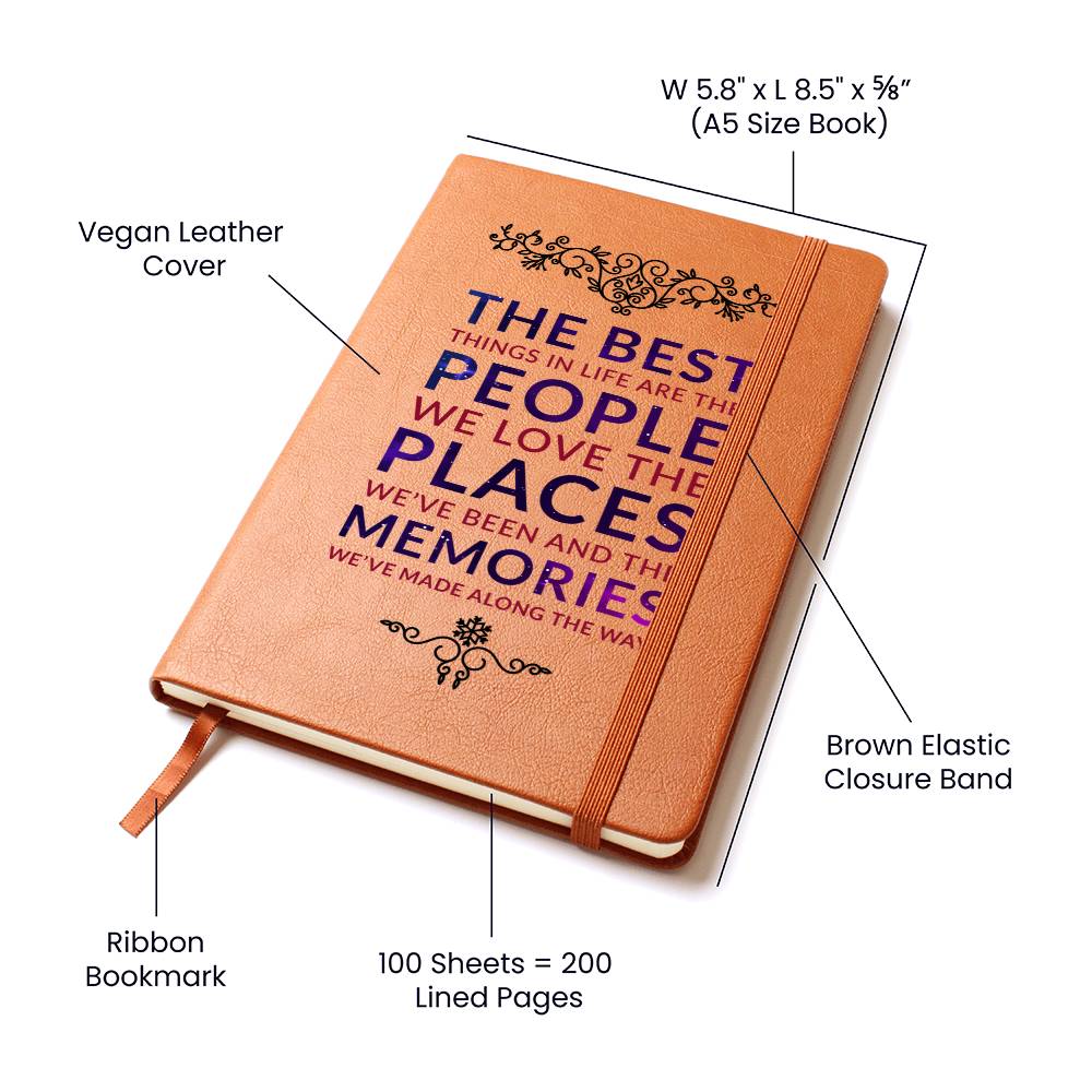 Graphic Leather Journal - The Best Things - The Shoppers Outlet