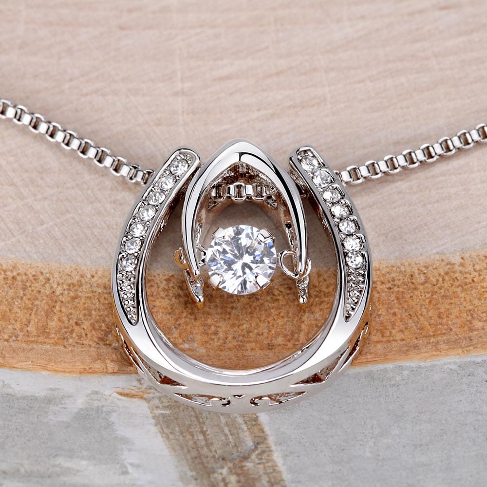 Gift For Wife - Anniversary Gift - Birthday Gift - You Are My Heaven - Lucky In Love Necklace - The Shoppers Outlet