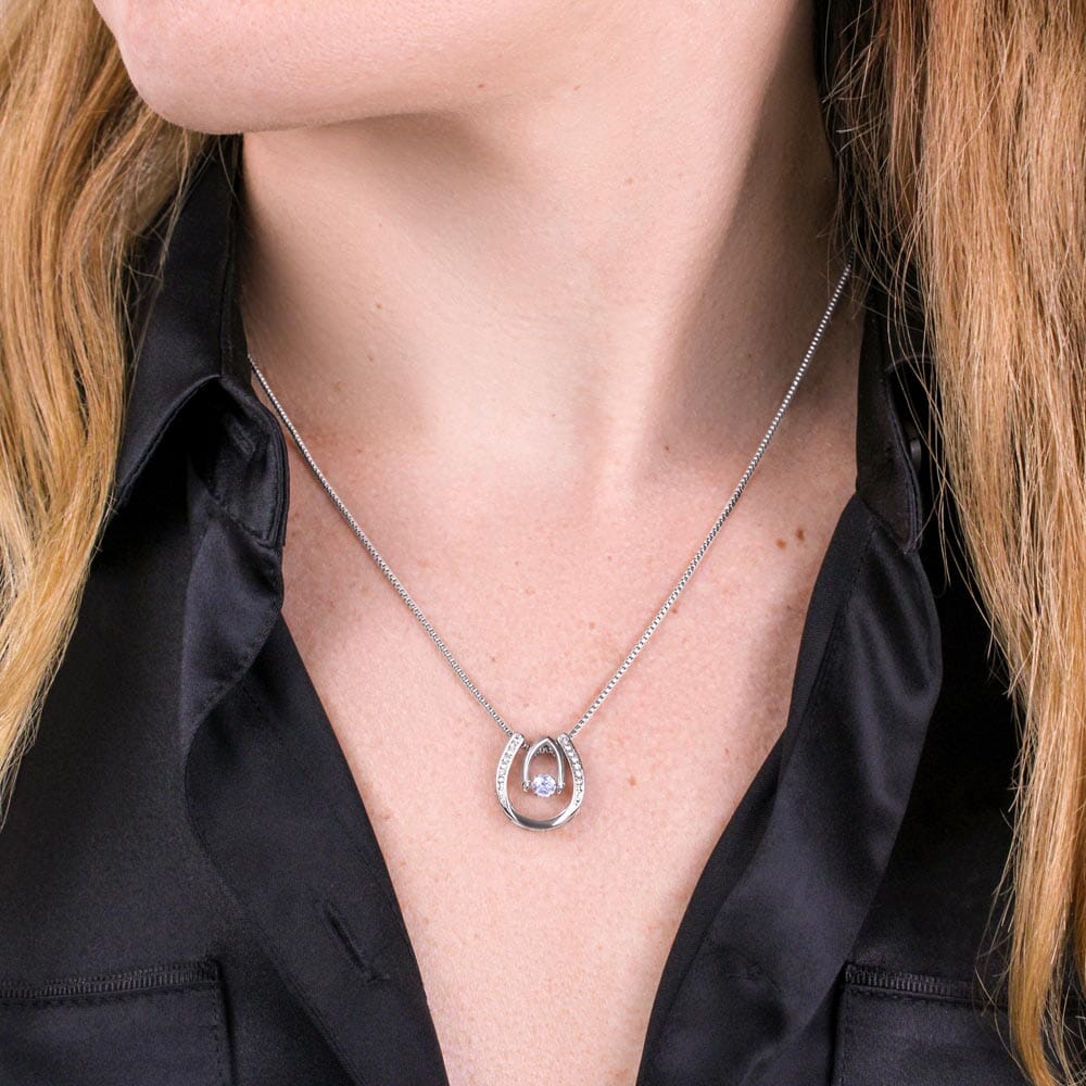 Gift For Wife - Anniversary Gift - Birthday Gift - You Are My Heaven - Lucky In Love Necklace - The Shoppers Outlet