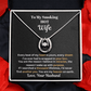 Gift For Wife - Anniversary Gift - Birthday Gift - You Are My Heaven - Lucky In Love Necklace - The Shoppers Outlet