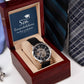 Son - Congratulations On Your Graduation - Men's Openwork Watch - The Shoppers Outlet