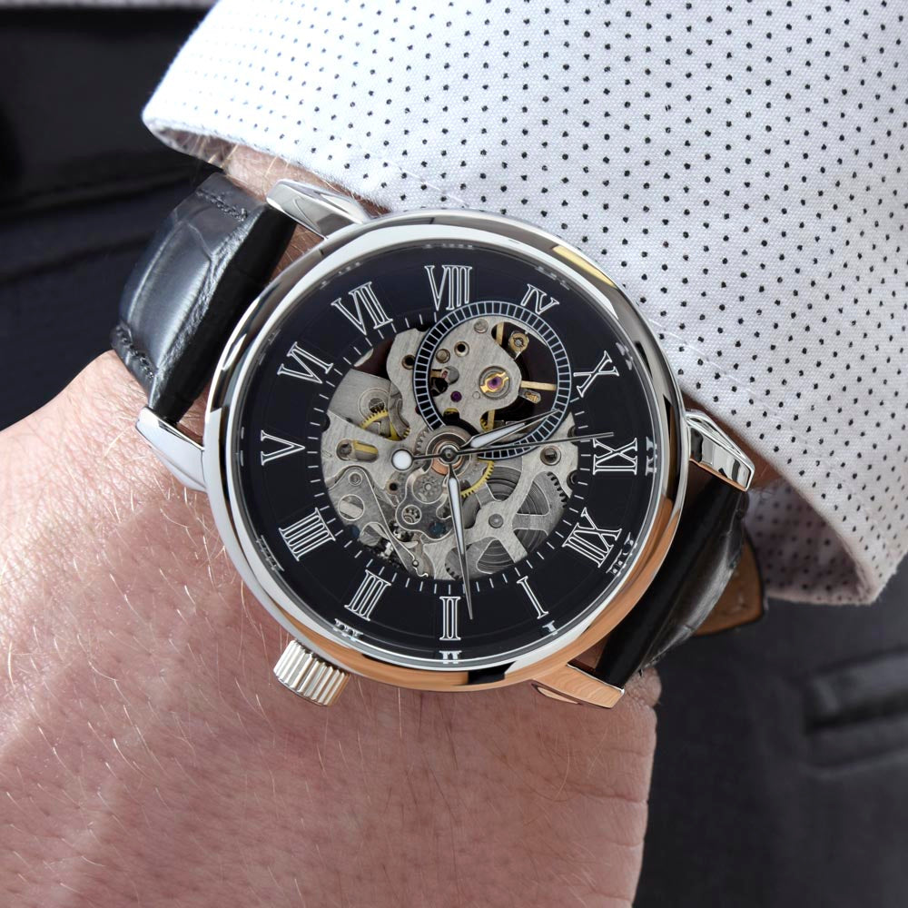 Gift For Son - I Close My Eyes - Men's Openwork Watch - The Shoppers Outlet