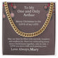 Gift For Soulmate - To My One And Only - Cuban Link Chain Necklaces - The Shoppers Outlet