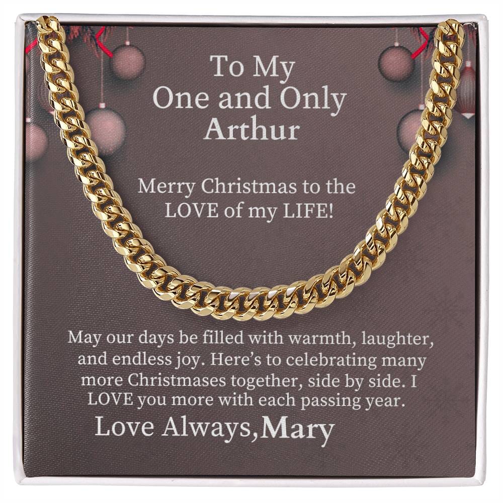 Gift For Soulmate - To My One And Only - Cuban Link Chain Necklaces - The Shoppers Outlet