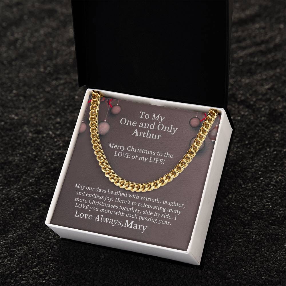Gift For Soulmate - To My One And Only - Cuban Link Chain Necklaces - The Shoppers Outlet