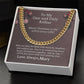 Gift For Soulmate - To My One And Only - Cuban Link Chain Necklaces - The Shoppers Outlet
