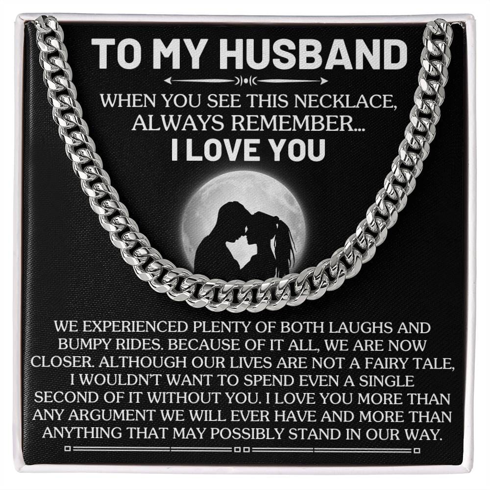 Gift For Husband - When You See This Necklace - Cuban Link Chain Necklaces - The Shoppers Outlet
