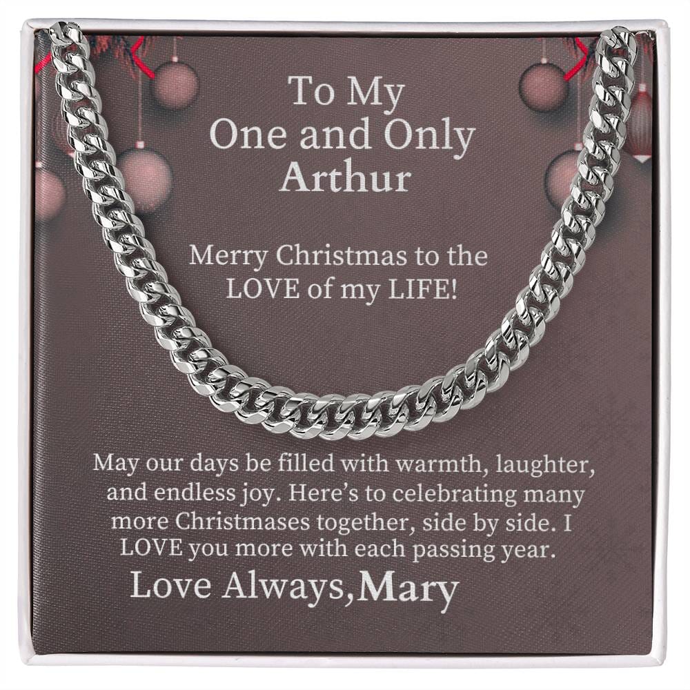 Gift For Soulmate - To My One And Only - Cuban Link Chain Necklaces - The Shoppers Outlet