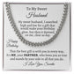 Husband - Happy Birthday - Gift For Husband - Cuban Link Chain Necklaces - The Shoppers Outlet