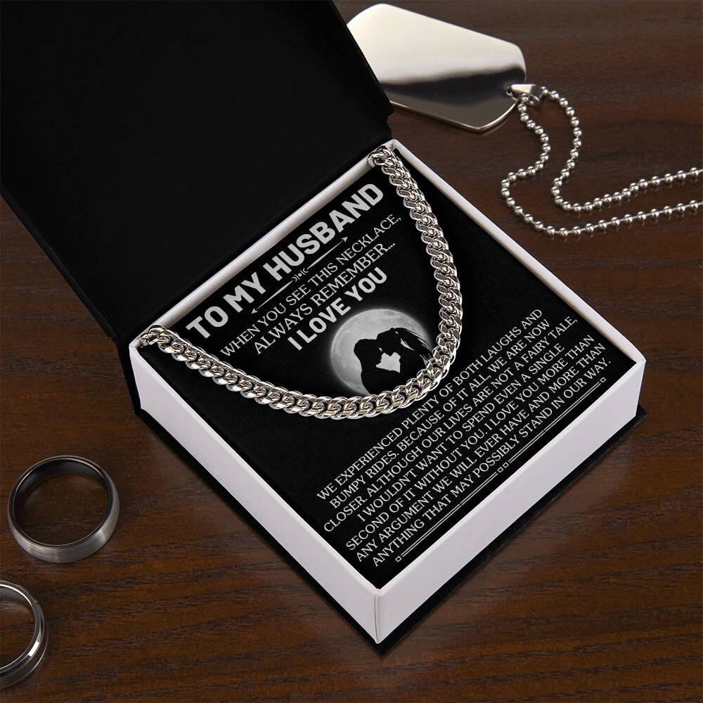 Gift For Husband - When You See This Necklace - Cuban Link Chain Necklaces - The Shoppers Outlet