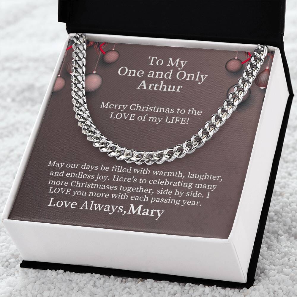 Gift For Soulmate - To My One And Only - Cuban Link Chain Necklaces - The Shoppers Outlet