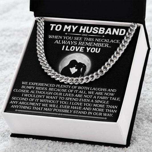 Gift For Husband - When You See This Necklace - Cuban Link Chain Necklaces - The Shoppers Outlet