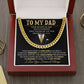 Gift For Dad - To My Dad - Your Sacrifices and Selflessness - Cuban Link Chain Necklaces - The Shoppers Outlet