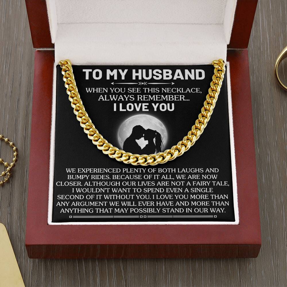 Gift For Husband - When You See This Necklace - Cuban Link Chain Necklaces - The Shoppers Outlet