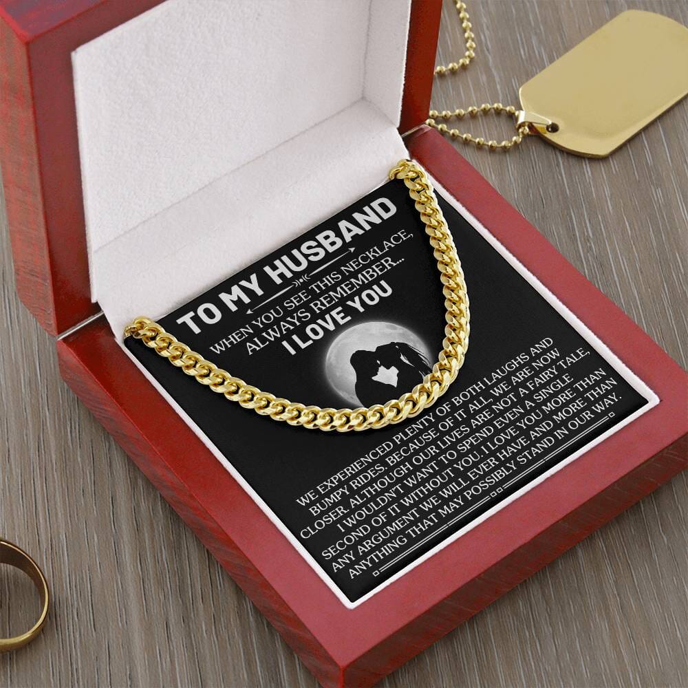 Gift For Husband - When You See This Necklace - Cuban Link Chain Necklaces - The Shoppers Outlet