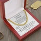 Gift For Husband - Happy Birthday - Cuban Link Chain Necklaces - The Shoppers Outlet