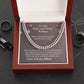 Gift For Soulmate - To My One And Only - Cuban Link Chain Necklaces - The Shoppers Outlet