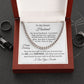 Gift For Husband - Happy Birthday - Cuban Link Chain Necklaces - The Shoppers Outlet