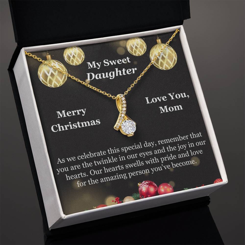 Gift For Daughter - As We Celebrate This Special Day - Merry Christmas - Alluring Beauty Necklaces - The Shoppers Outlet