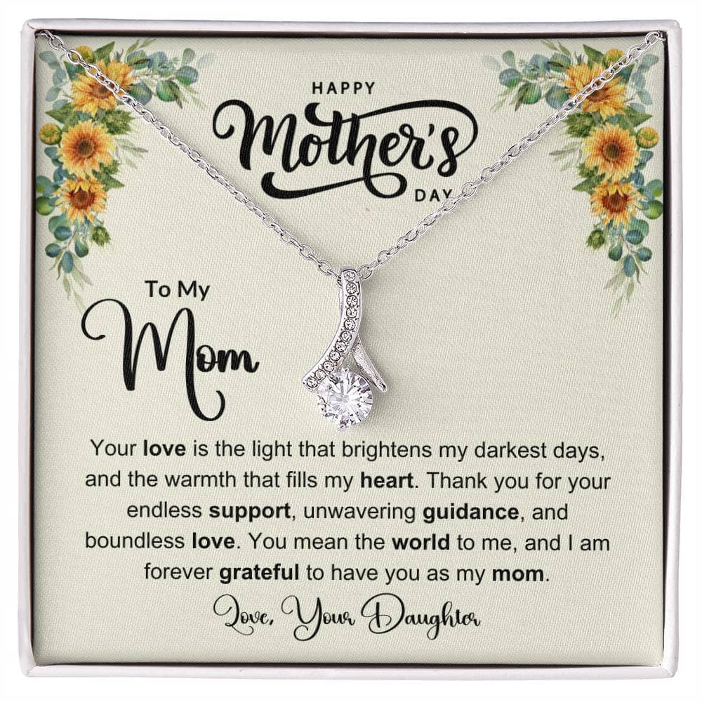 Gift For Mom - Thank You For Your Endless Support - Happy Mother's Day - Alluring Beauty Necklaces - The Shoppers Outlet