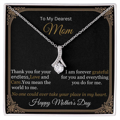 Gift For Mom - To My Dearest Mom - Thank You For Your Endless Love And Care - Alluring Beauty Necklaces - The Shoppers Outlet