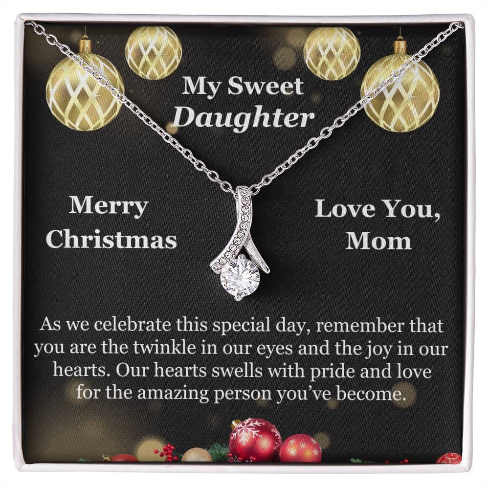 Gift For Daughter - As We Celebrate This Special Day - Merry Christmas - Alluring Beauty Necklaces - The Shoppers Outlet