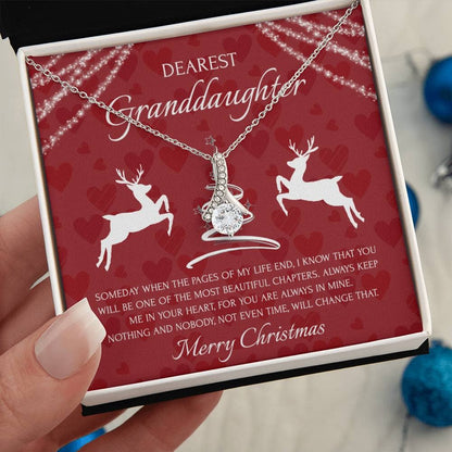 Gift For Granddaughter - Beautiful Chapter - Merry Christmas - Alluring Beauty Necklace - The Shoppers Outlet