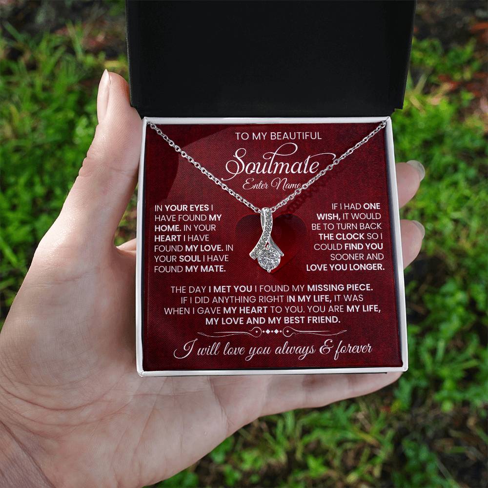 Soulmate - In Your Eyes I Have Found - Alluring Beauty Necklaces - The Shoppers Outlet
