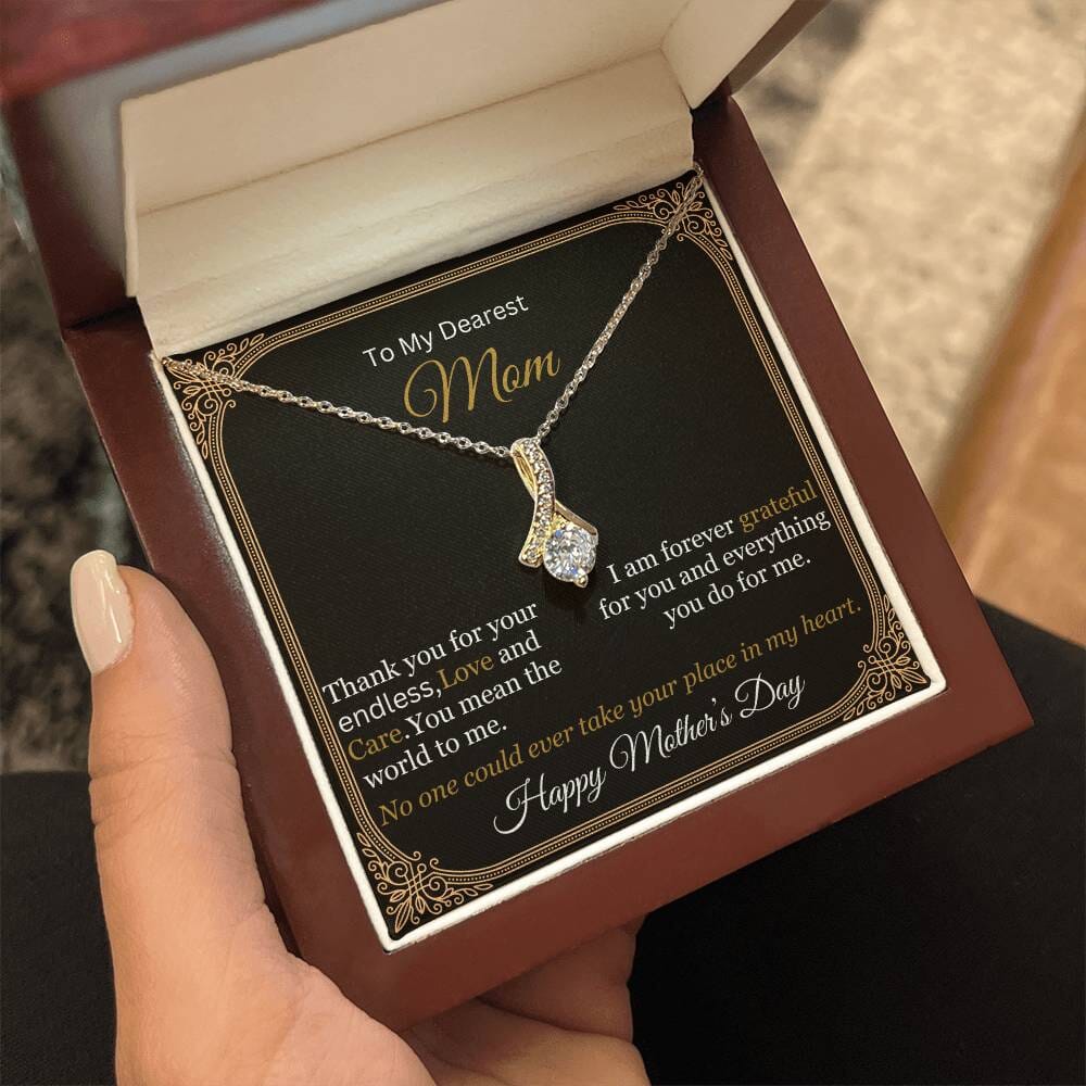 Gift For Mom - To My Dearest Mom - Thank You For Your Endless Love And Care - Alluring Beauty Necklaces - The Shoppers Outlet