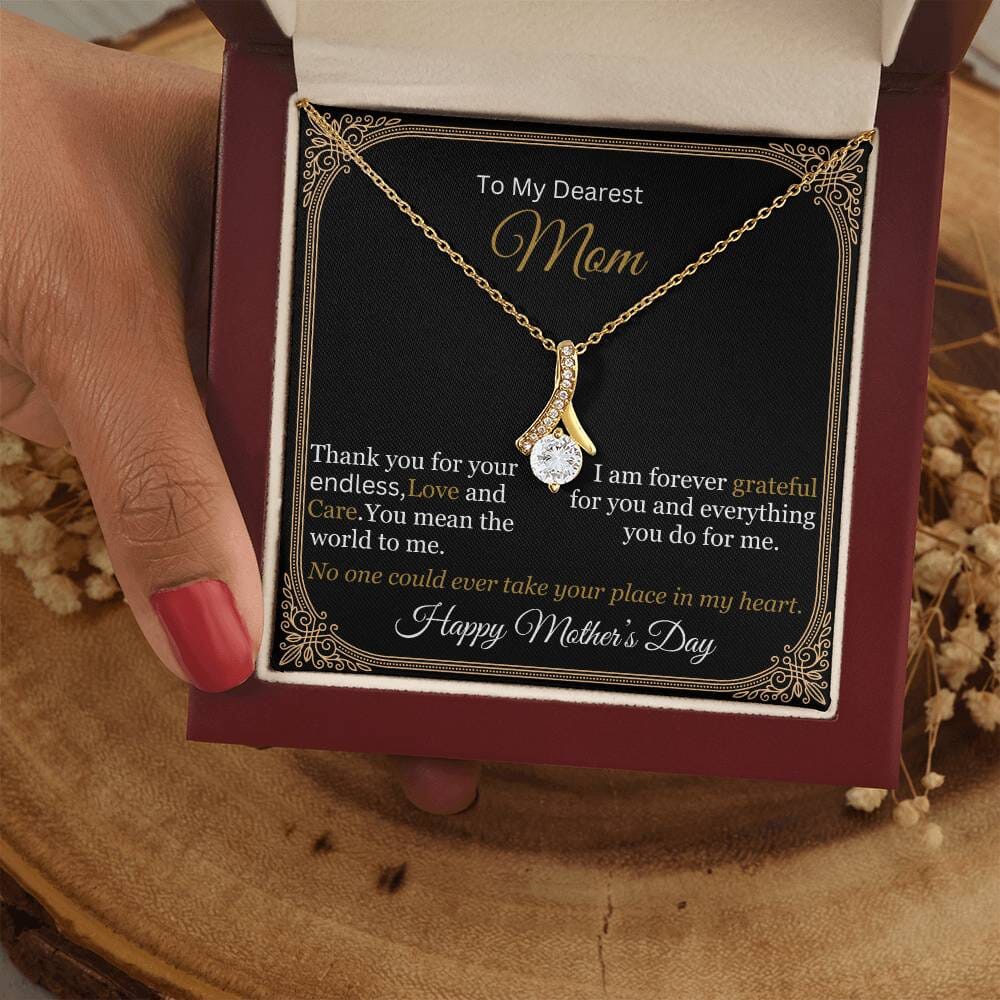 Gift For Mom - To My Dearest Mom - Thank You For Your Endless Love And Care - Alluring Beauty Necklaces - The Shoppers Outlet