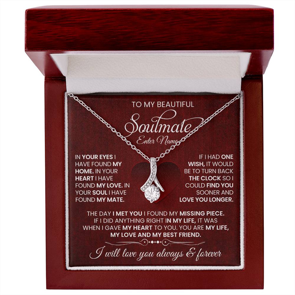 Soulmate - In Your Eyes I Have Found - Alluring Beauty Necklaces - The Shoppers Outlet