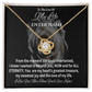 Gift For Soulmate - PERSONALIZED GIFT - My Heart's Greatest Treasure - Love Knot Necklace - The Shoppers Outlet