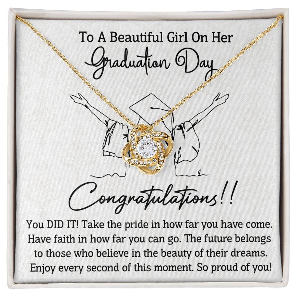 Graduation - Graduation Day - Congratulations You Did It - Love Knot Necklaces - The Shoppers Outlet