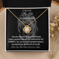 Gift For Soulmate - PERSONALIZED GIFT - My Heart's Greatest Treasure - Love Knot Necklace - The Shoppers Outlet