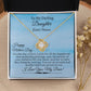 Gift For Daughter - On This Day Of Love - PERSONALIZED GIFT - Love Knot Necklaces - The Shoppers Outlet