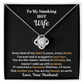 Gift For Wife - Anniversary Gift - Birthday Gift - You Are My Heaven - Love Knot Necklace - The Shoppers Outlet