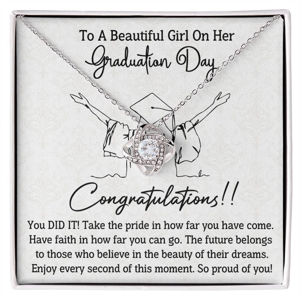 Graduation - Graduation Day - Congratulations You Did It - Love Knot Necklaces - The Shoppers Outlet