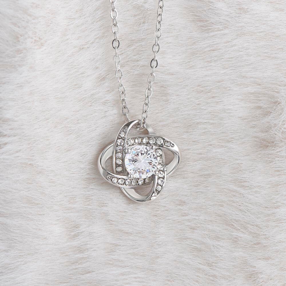 Gift For Soulmate - With Each Sunrise i Marvel At The Miracle Of Finding You - Love Knot Necklaces - The Shoppers Outlet