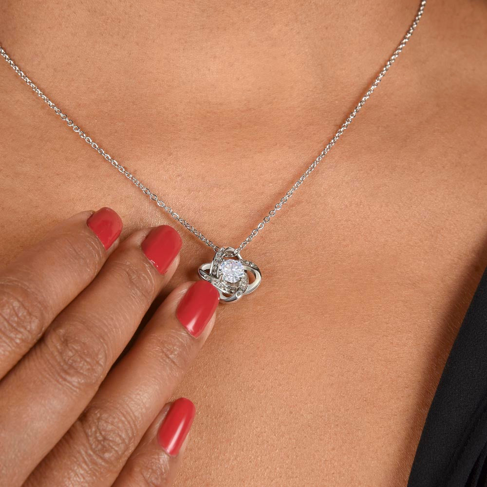 Gift For Daughter - To My Beautiful Daughter - Love Knot Necklace - The Shoppers Outlet