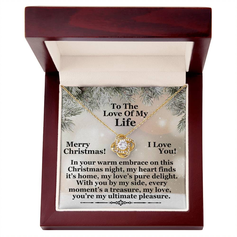 Gift For Soulmate - My Love, You're My Ultimate Pleasure - Merry Christmas - Love Knot Necklaces - The Shoppers Outlet