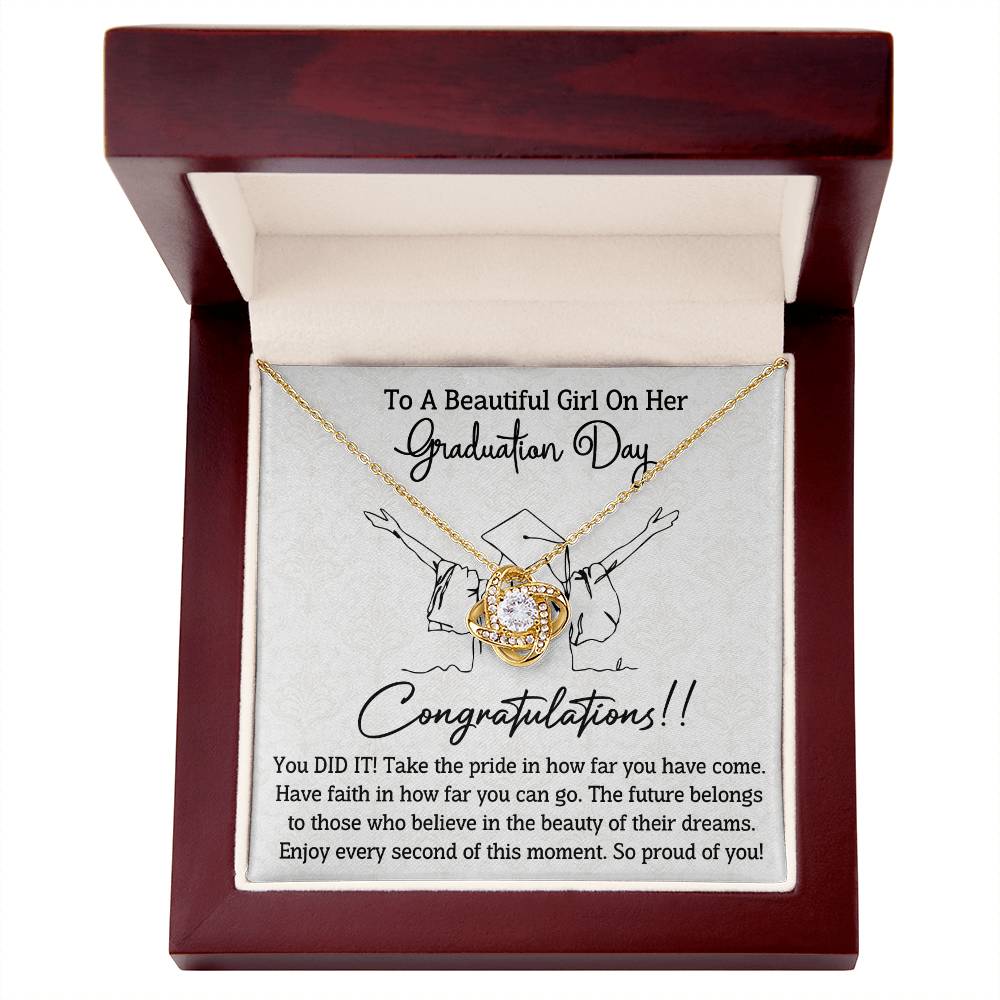 Graduation - Graduation Day - Congratulations You Did It - Love Knot Necklaces - The Shoppers Outlet