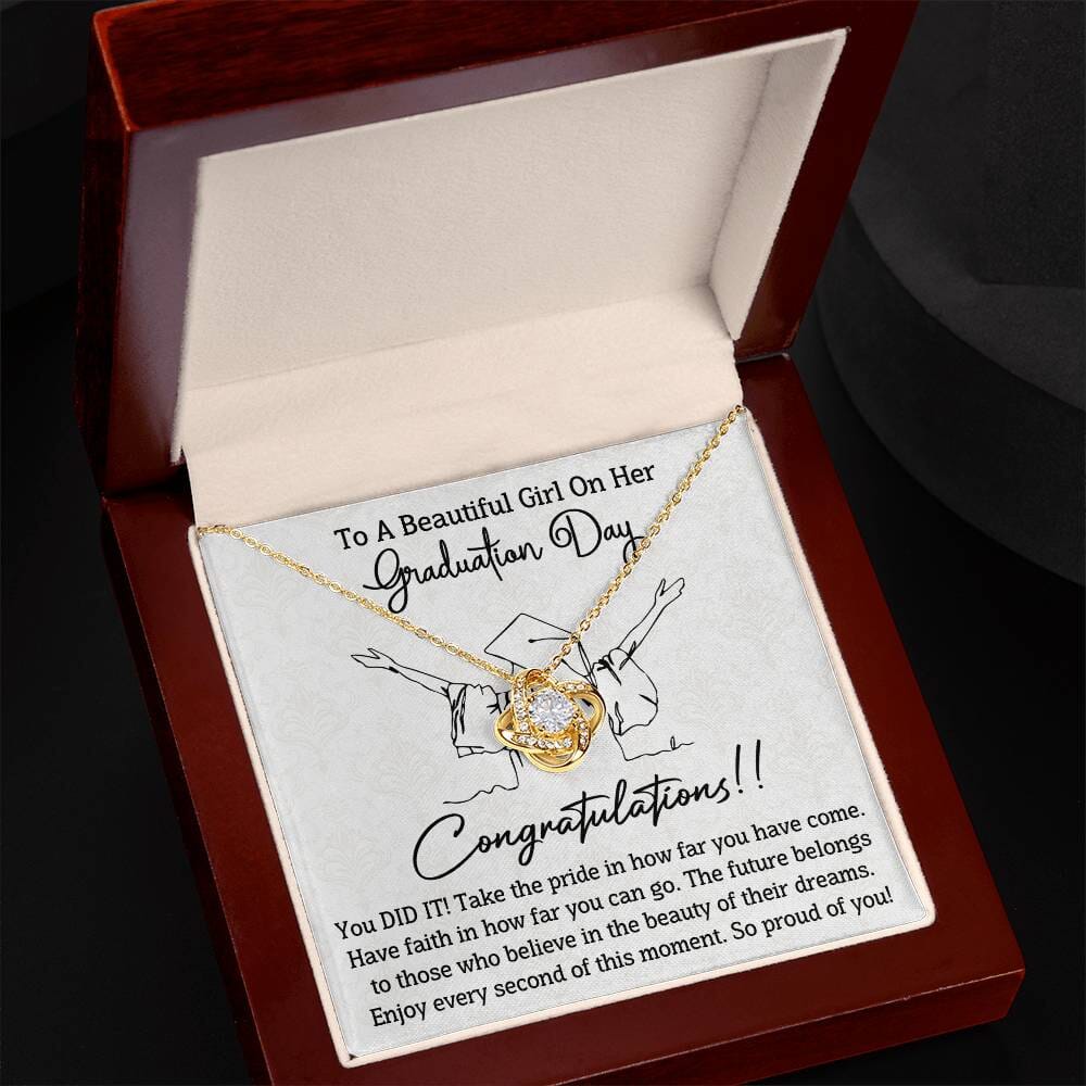 Graduation - Graduation Day - Congratulations You Did It - Love Knot Necklaces - The Shoppers Outlet